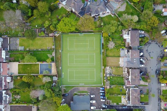 Beechcroft Football Pitches Aerial Shot