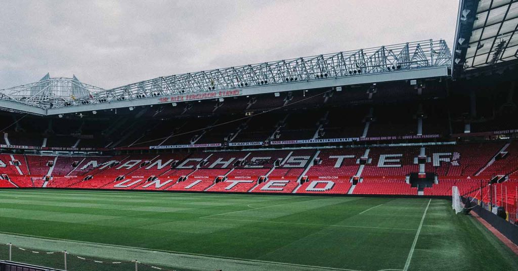 Old Trafford stadium with Manchester United